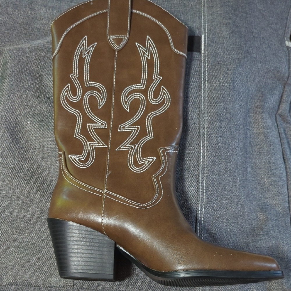 Brown Heeled Boots